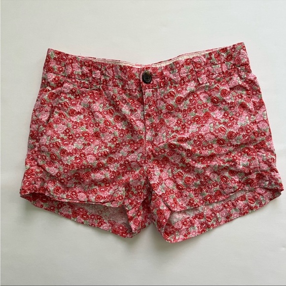 H&M L.O.G.G. Floral Print Cotton Shorts Women’s Size 2 - Picture 1 of 2